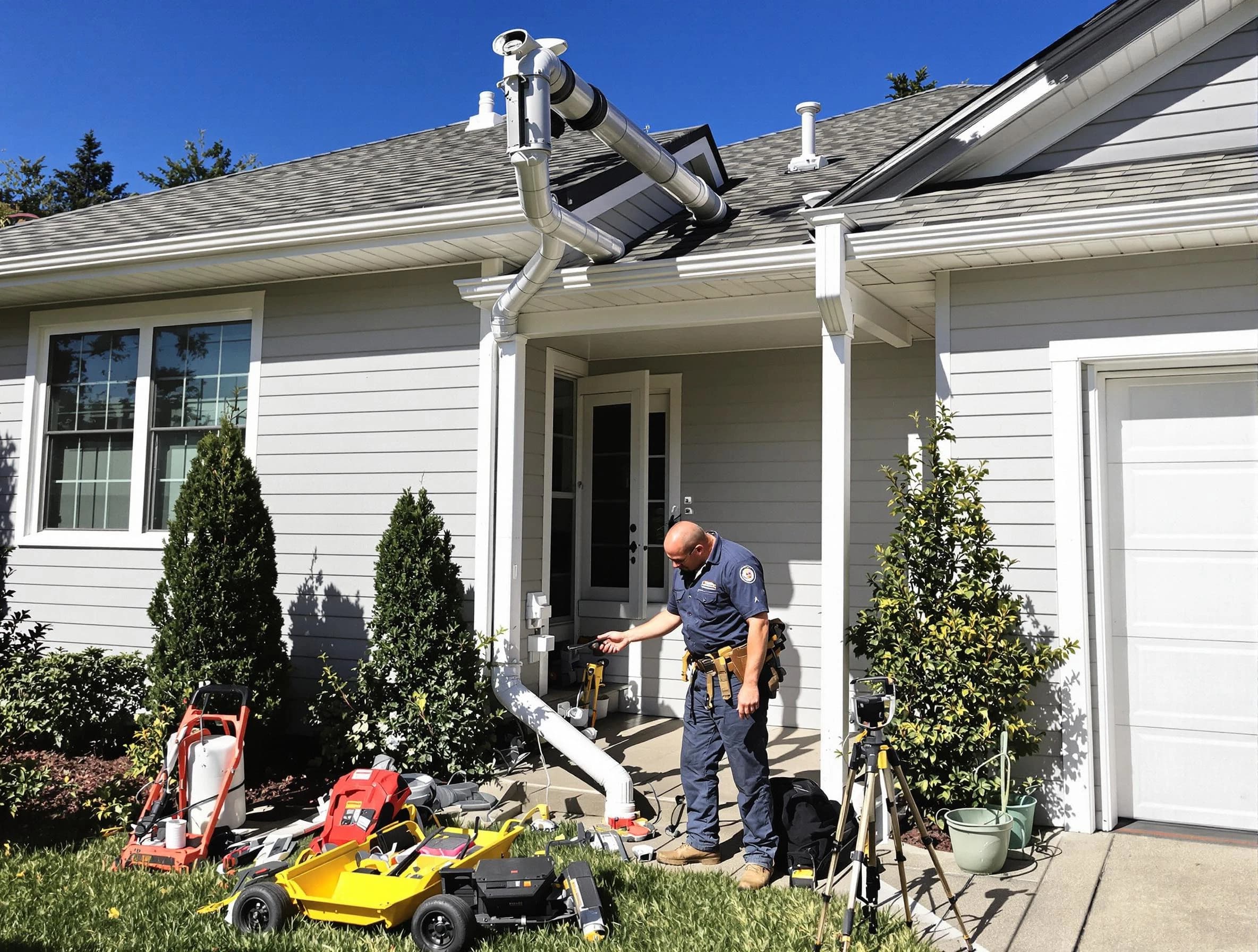 Downspout Repair in New Franklin