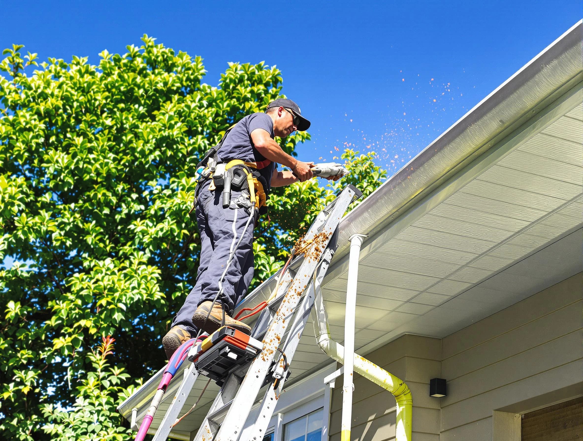 Gutter Cleaning in New Franklin